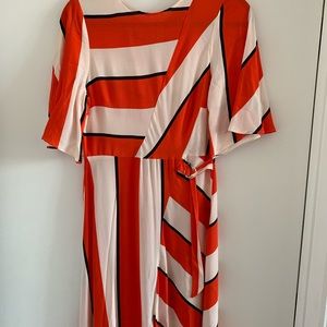 Colorblock midi-maxi dress